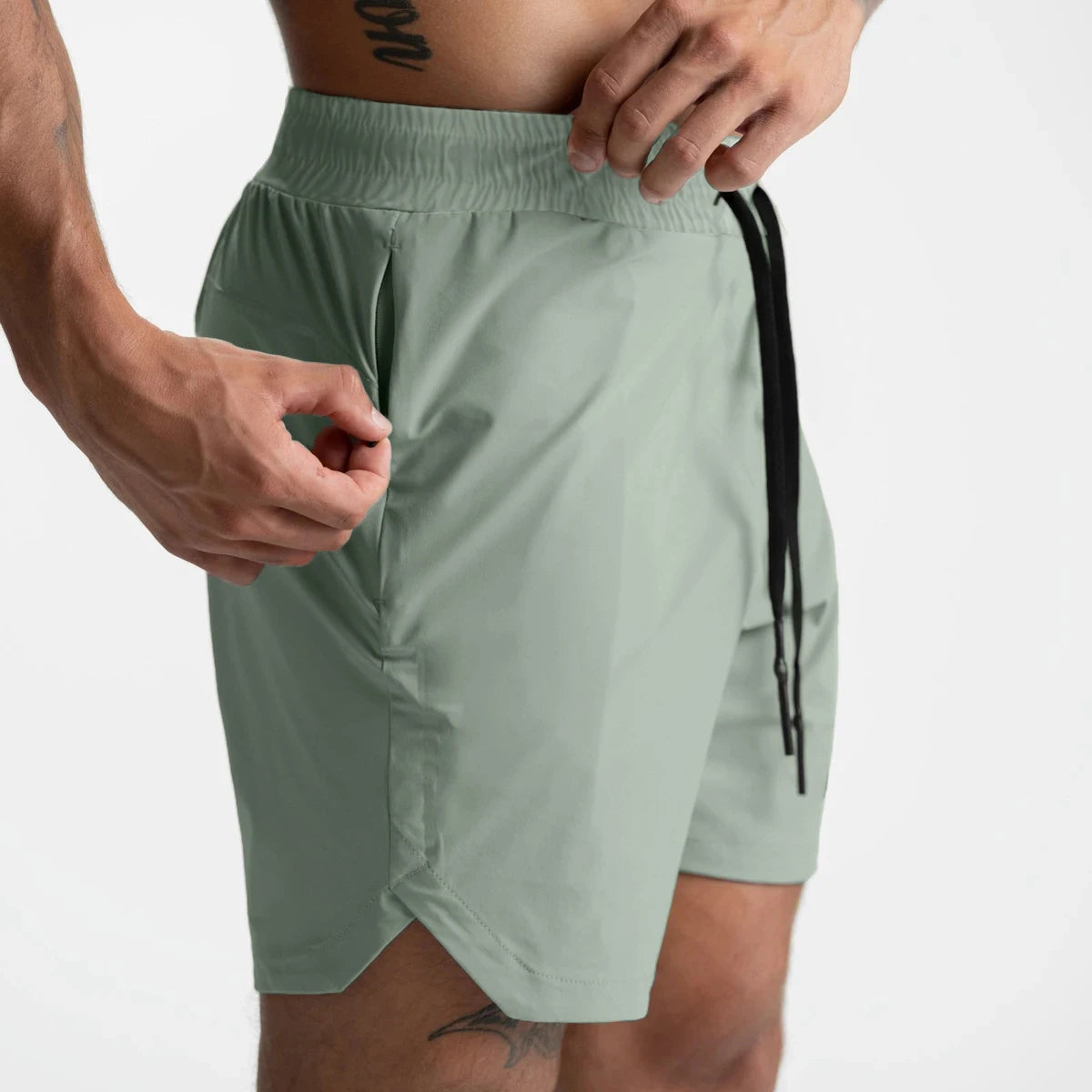 Pantalón corto deportivo liso Zest Market color verde para hombre