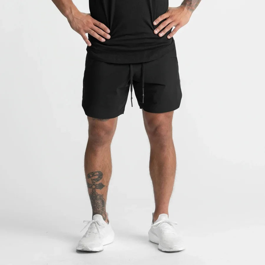 Pantalón corto deportivo liso Zest Market color negro para hombre