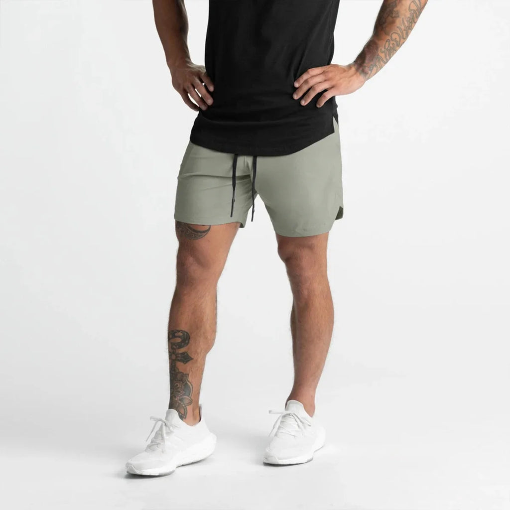Pantalón corto deportivo liso Zest Market color verde para hombre