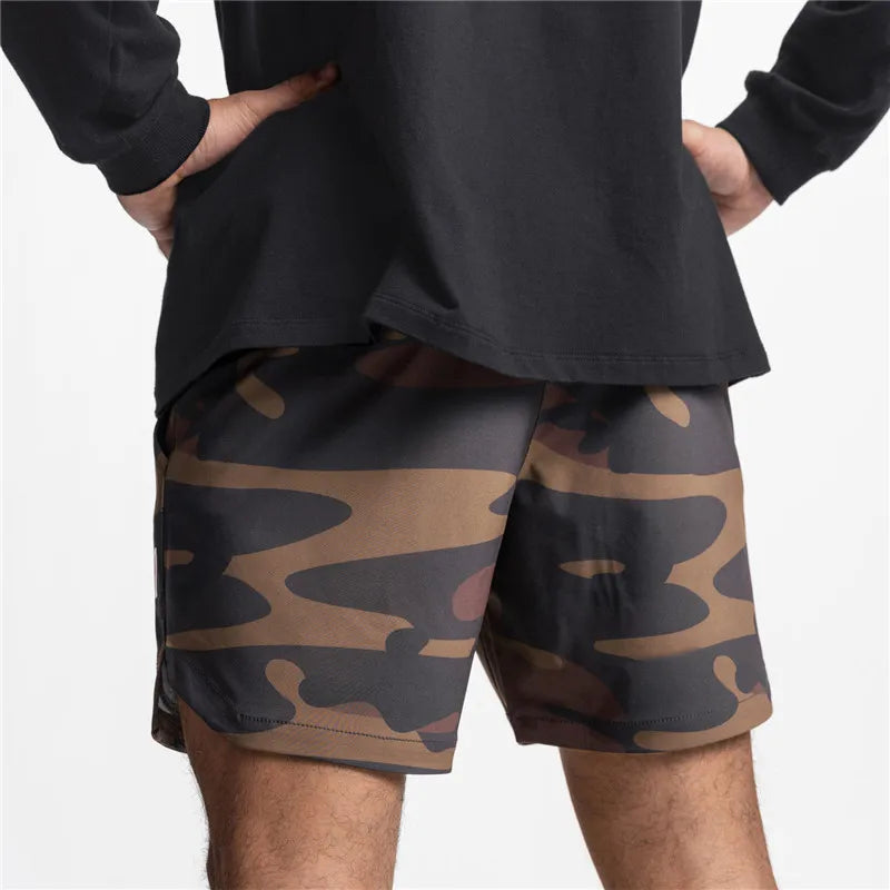 Pantalón corto deportivo Zest Market color camuflaje para hombre